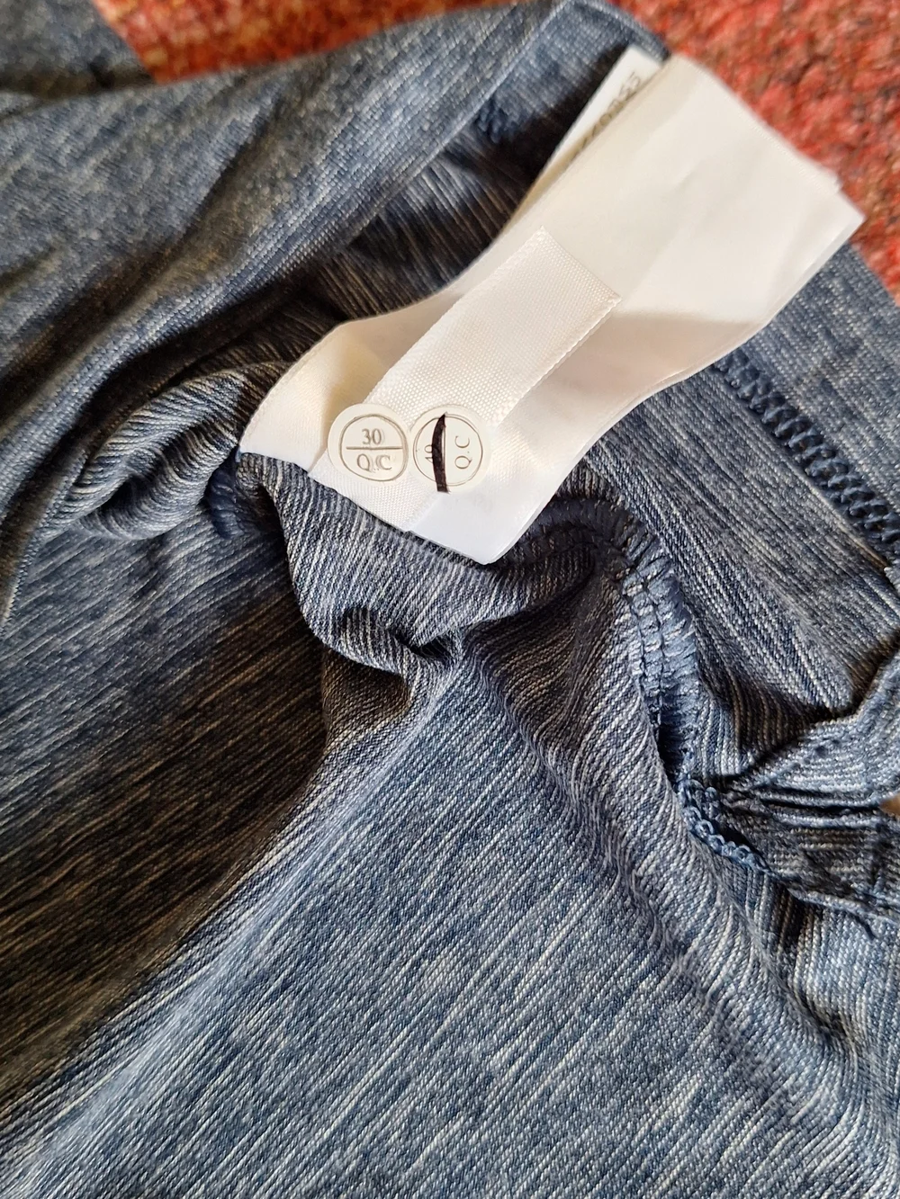 J. Crew Performance Heathered Navy Polo